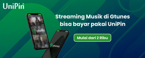 Dengerin Musik Lewat Gtunes Sudah Bisa di Top Up #PakeUniPin